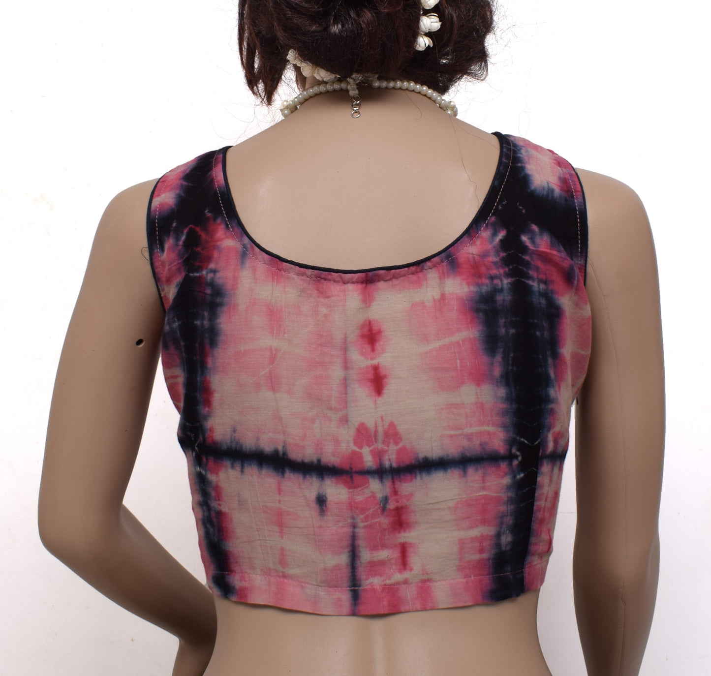 Sushila New Top Readymade Stitched Sari Blouse 36" Pure Cotton Printed Choli