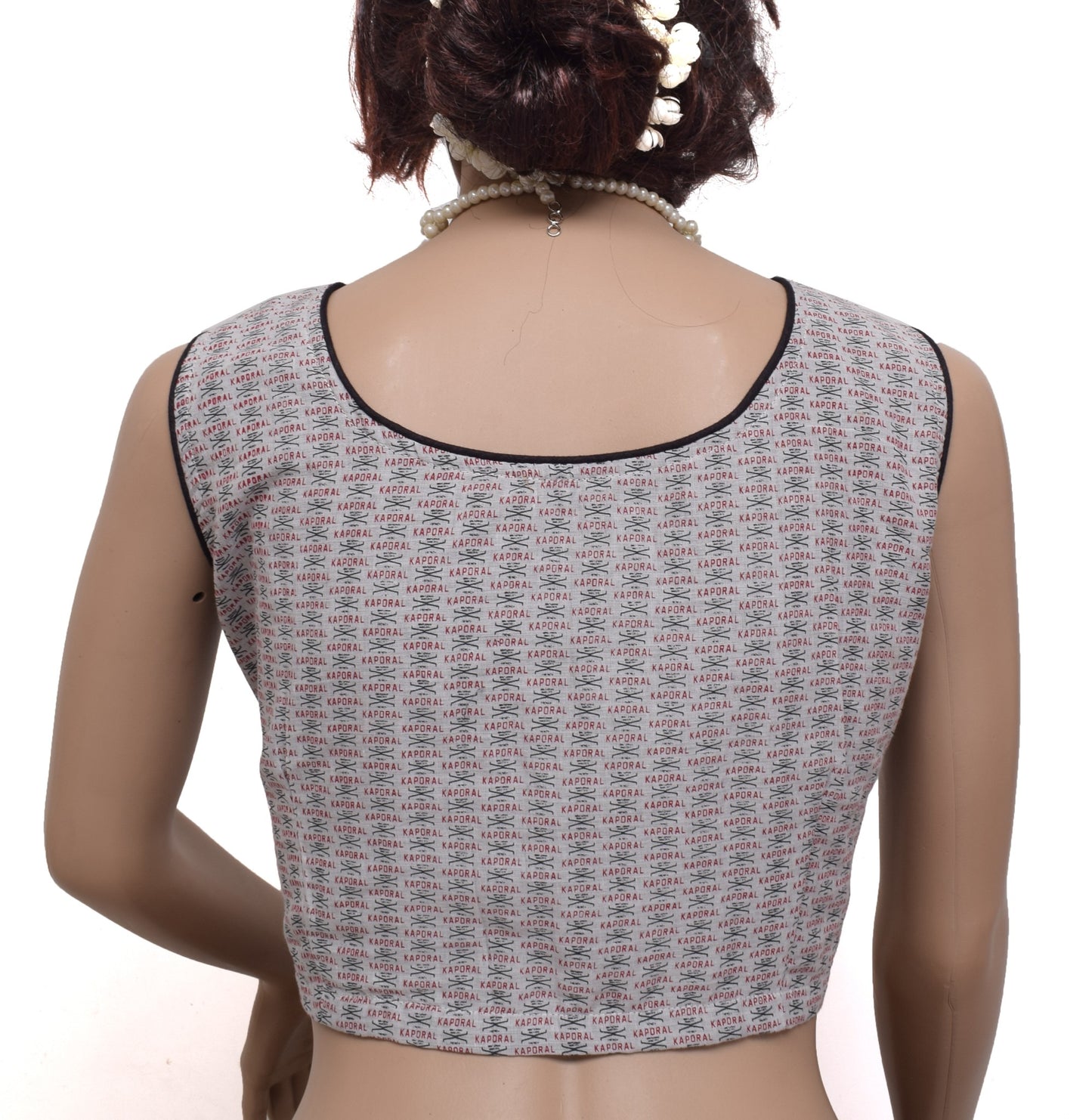 Sushila New Top Readymade Stitched Sari Blouse 41" Pure Cotton Printed Choli