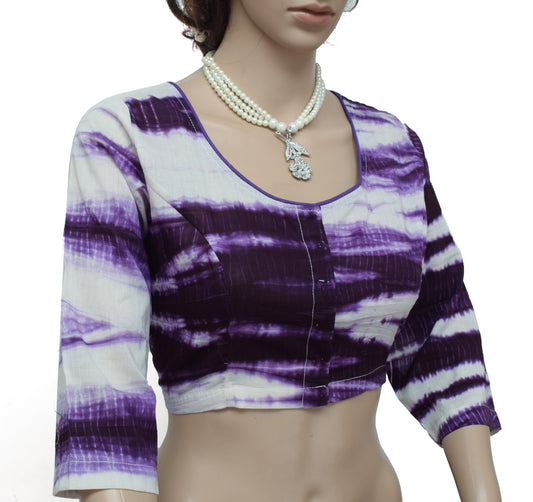 Sushila New Top Readymade Stitched Sari Blouse Pure Cotton Printed Blouse Choli