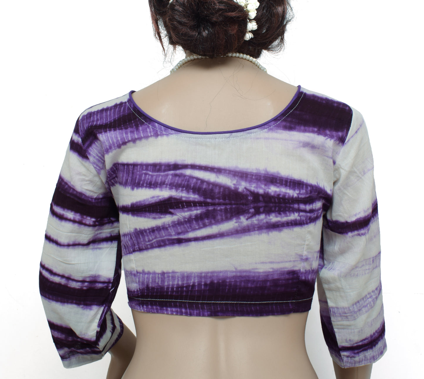 Sushila New Top Readymade 39" Sari Blouse Pure Cotton Printed Blouse Choli
