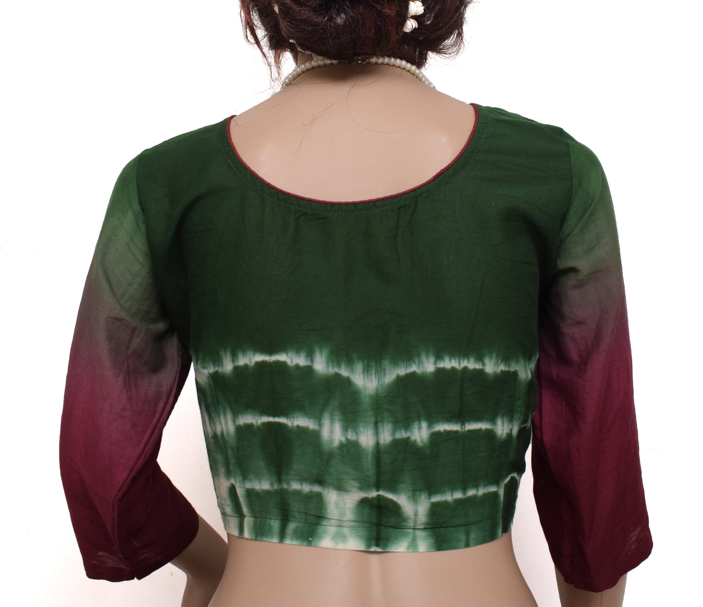 Sushila New Top Readymade Stitched Sari Blouse 38" Pure Cotton Printed Choli