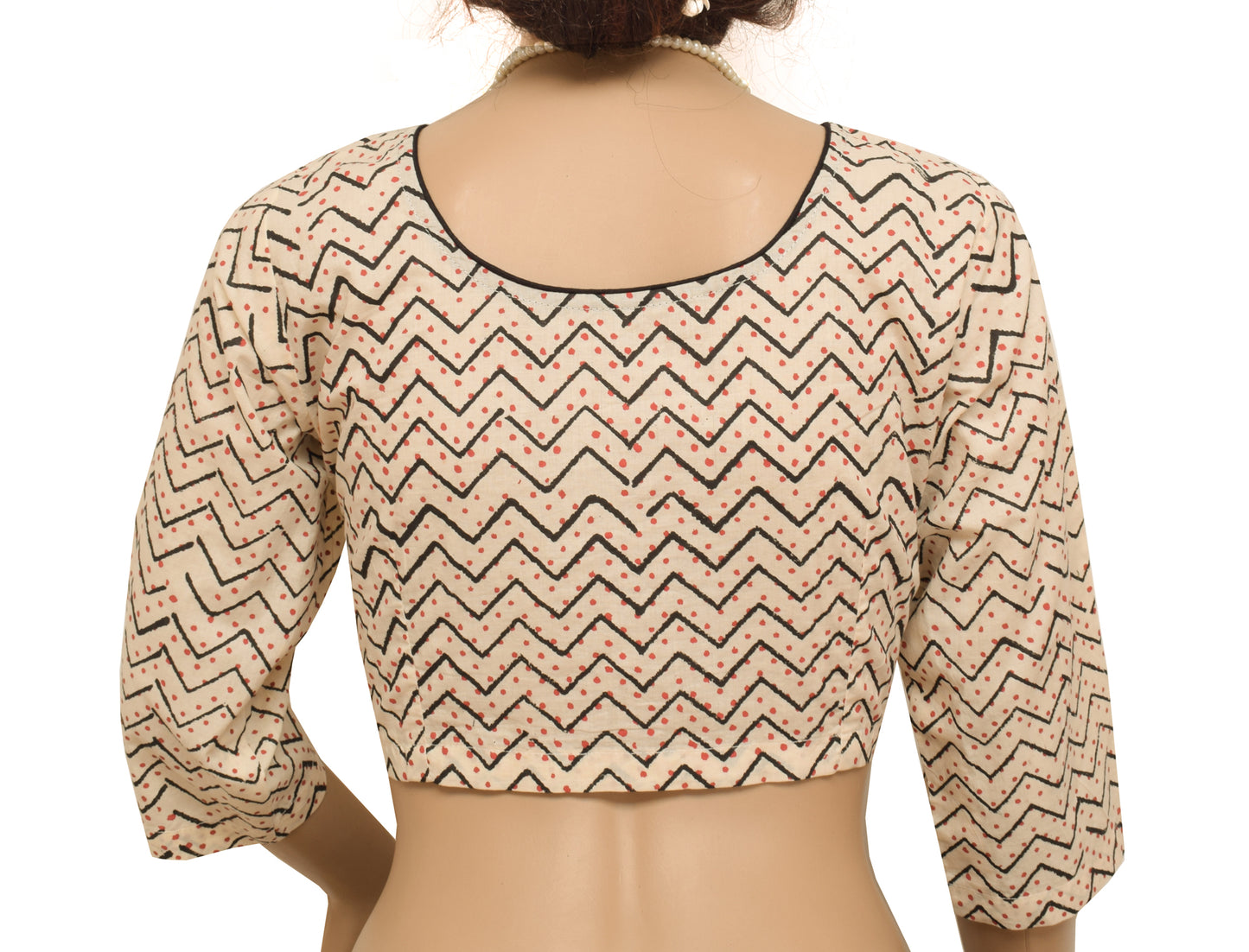 Sushila New Top Readymade 40" Sari Blouse 100% Pure Cotton Printed Choli