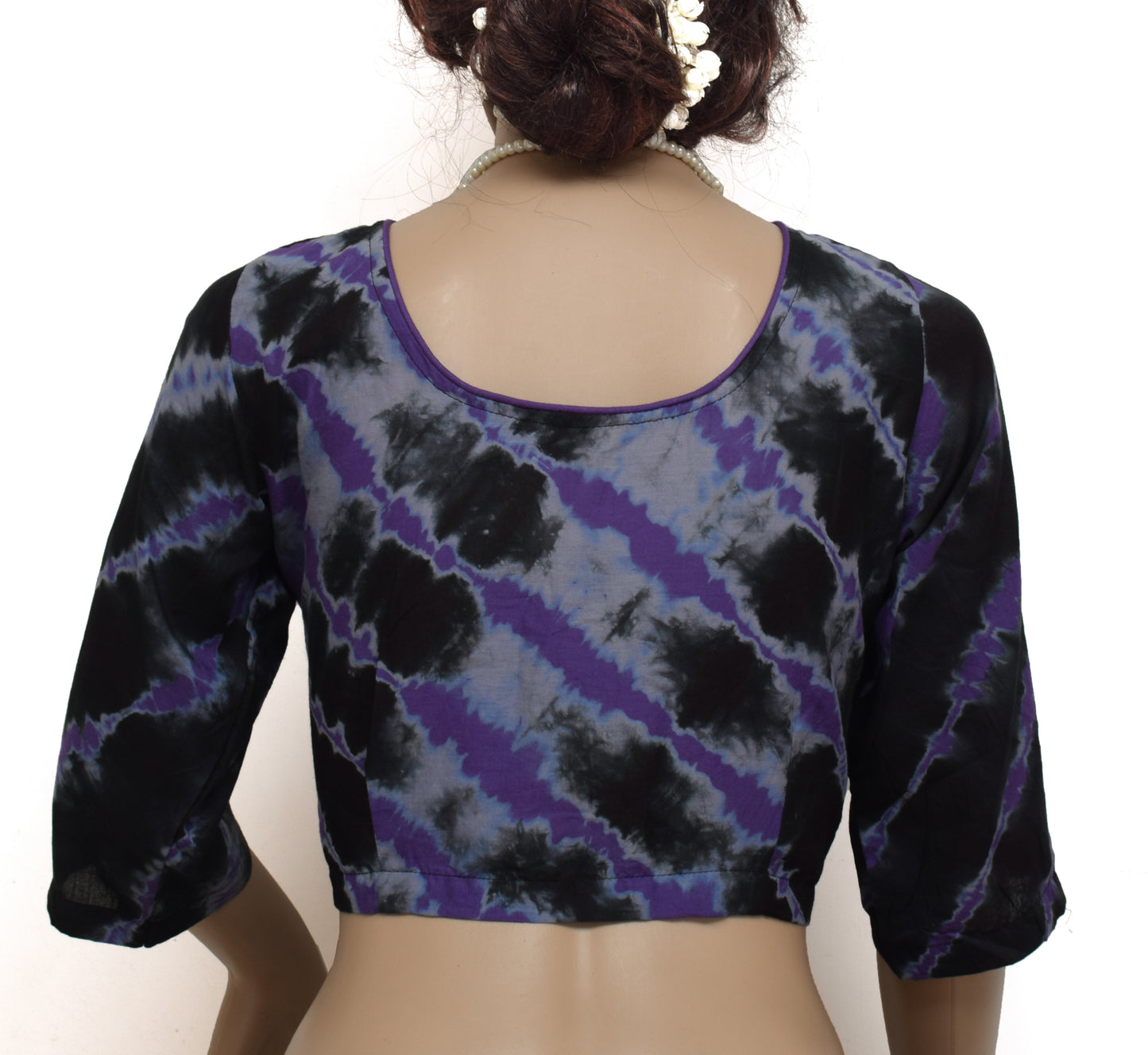 Sushila New Top Readymade 38" Sari Blouse 100% Pure Cotton Printed Choli