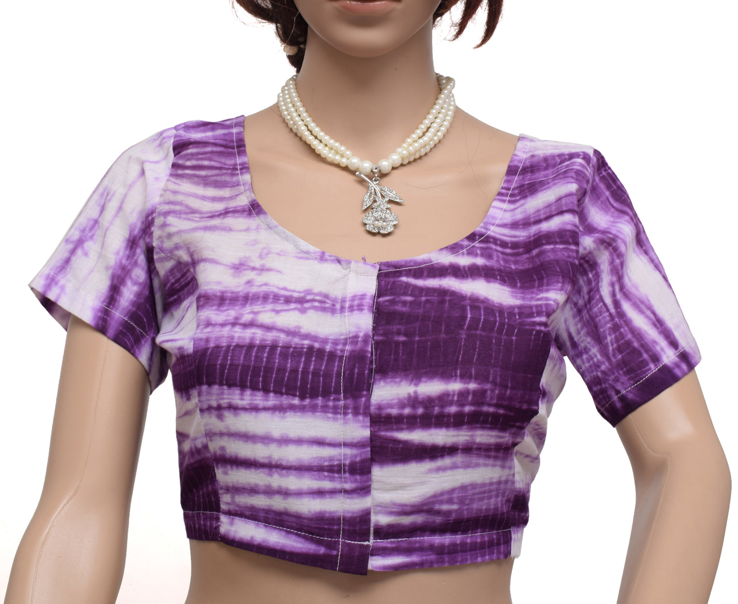 Sushila New Top 38" Stitched Sari Blouse 100% Pure Cotton Printed Choli