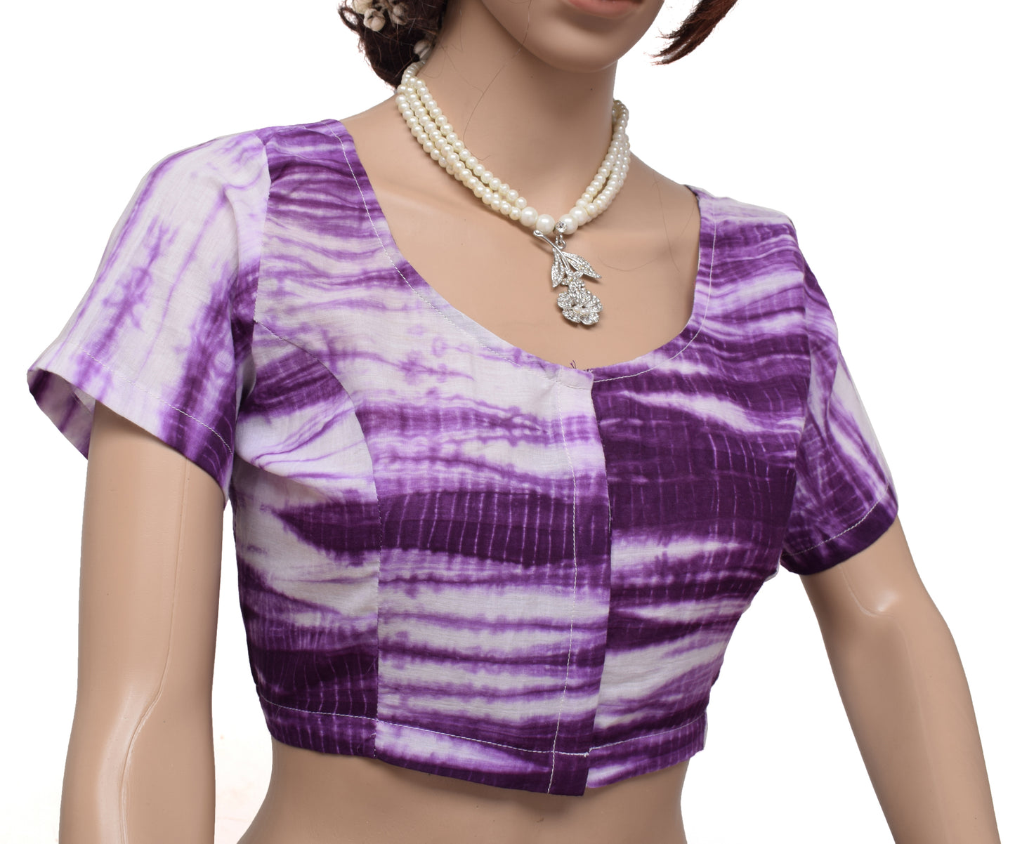 Sushila New Top 38" Stitched Sari Blouse 100% Pure Cotton Printed Choli