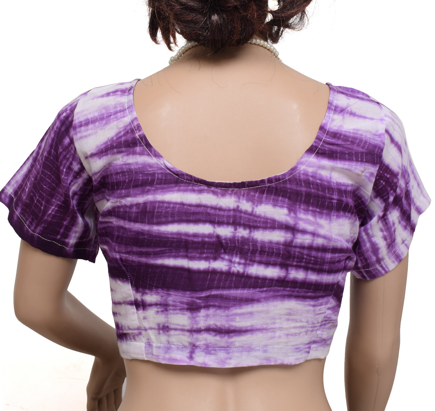 Sushila New Top 38" Stitched Sari Blouse 100% Pure Cotton Printed Choli