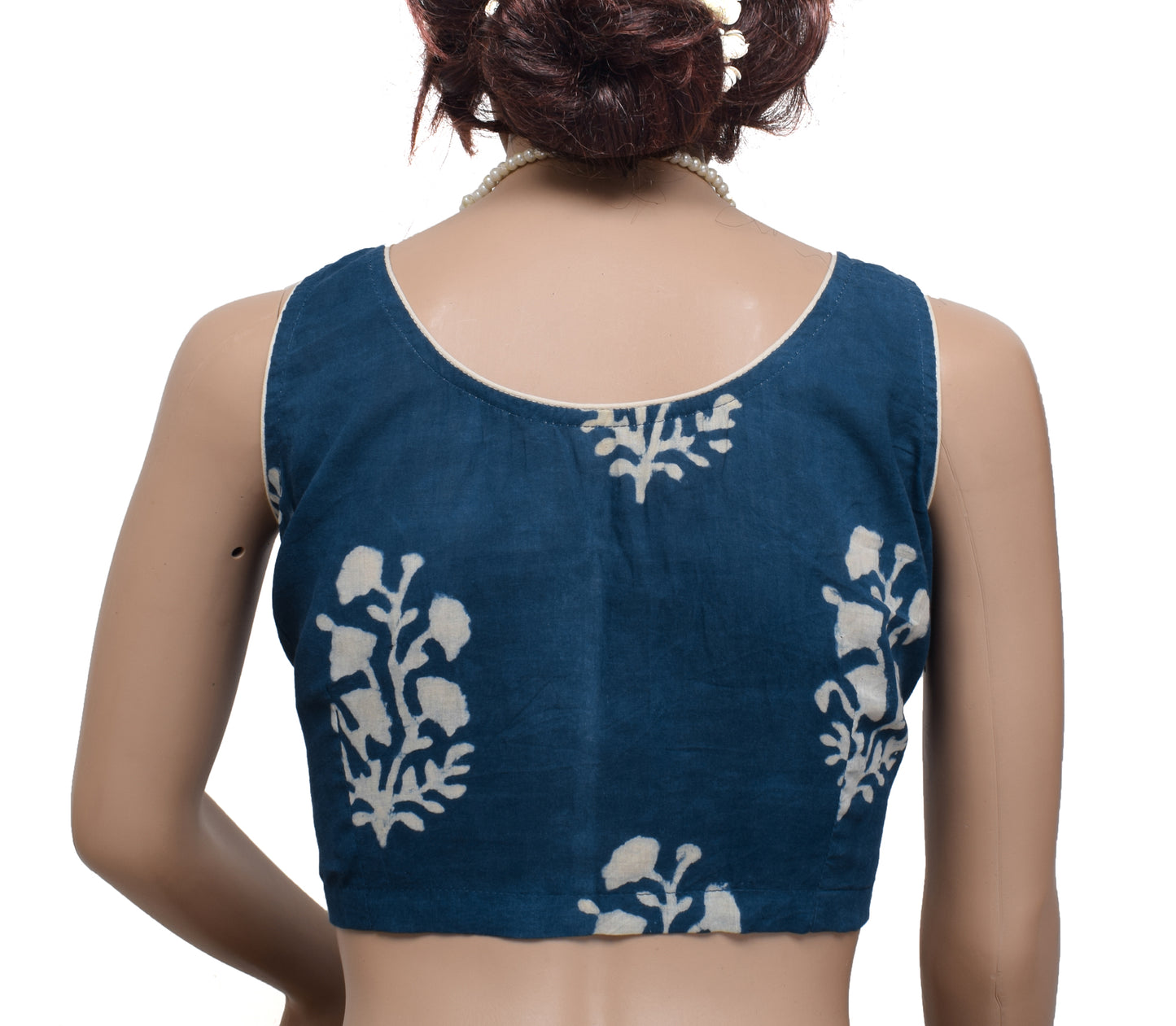 Sushila New Top Readymade 38" Sari Blouse Pure Cotton Printed Blouse Choli