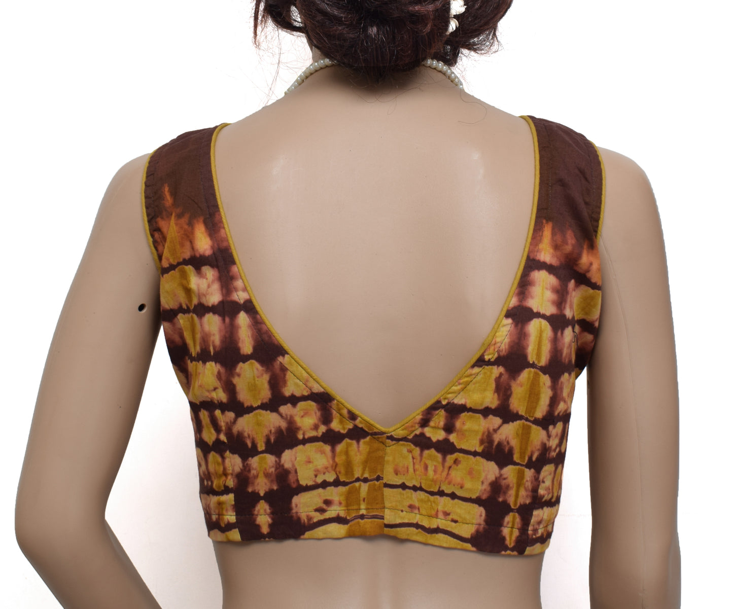 Sushila New Top Readymade 38" Sari Blouse Pure Cotton Printed Blouse Choli