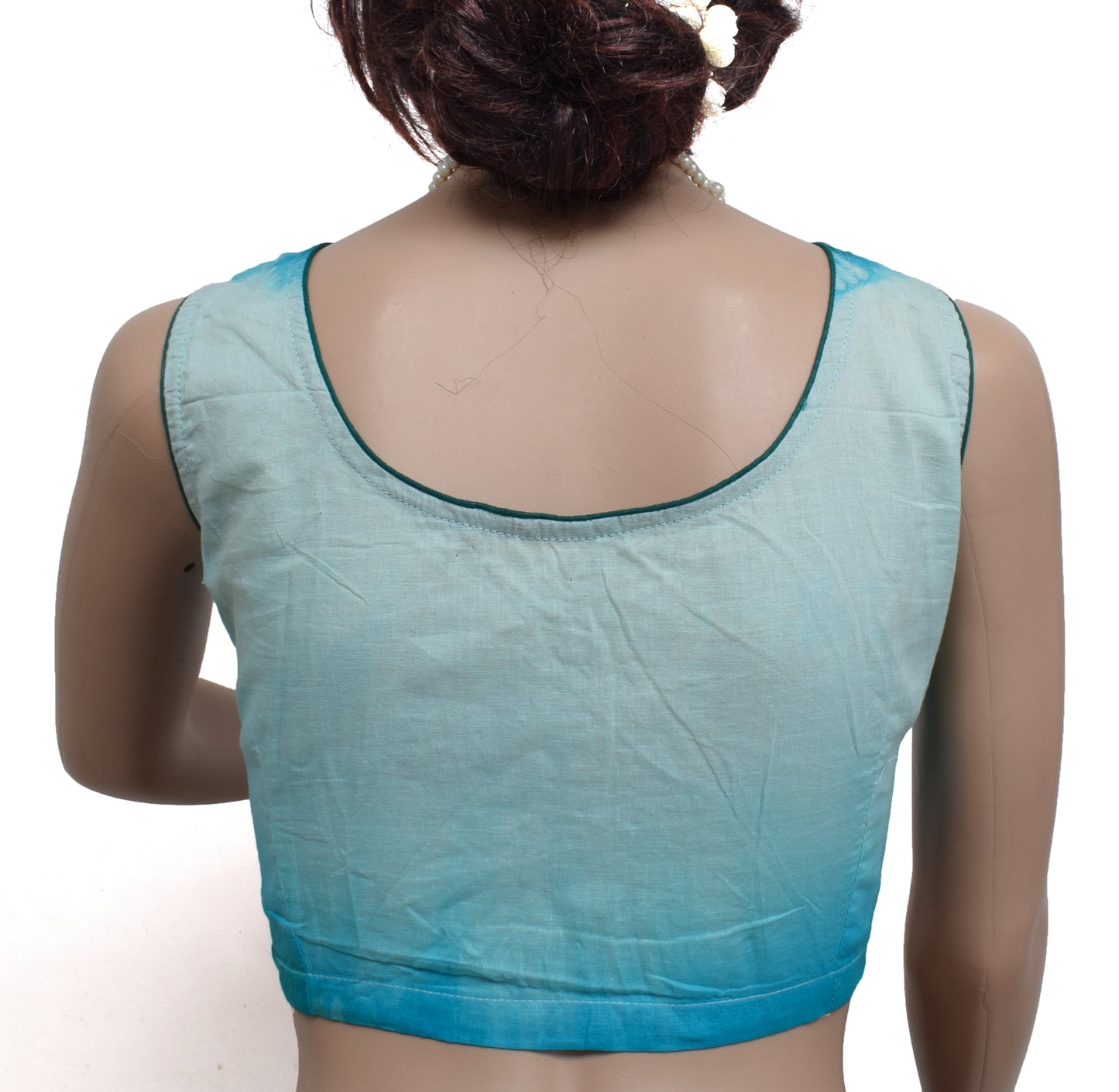 Sushila New Top Readymade 38" Sari Blouse Pure Cotton Printed Blouse Choli