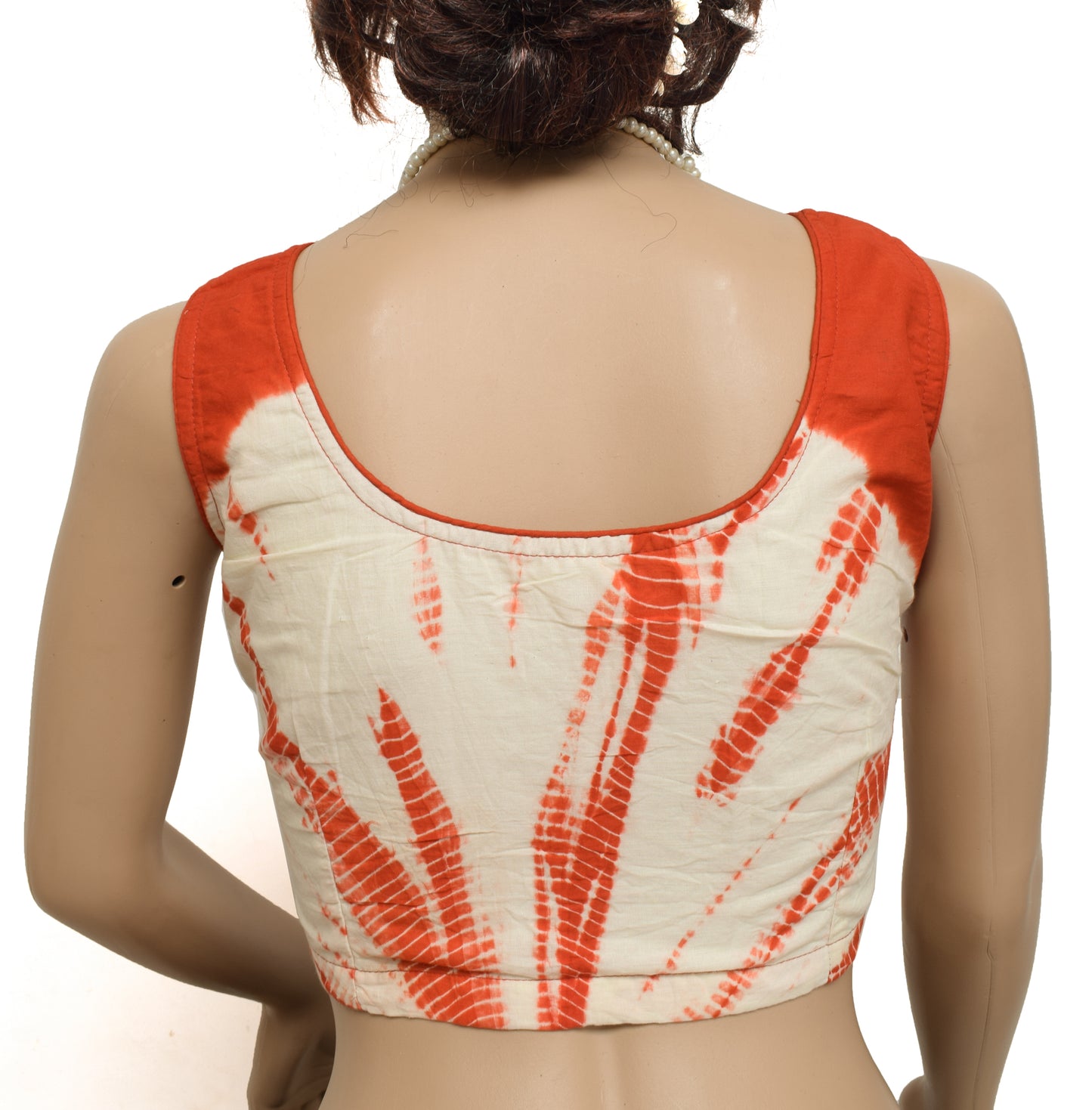 Sushila New Top 36" Stitched Sari Blouse Pure Cotton Printed Blouse Choli