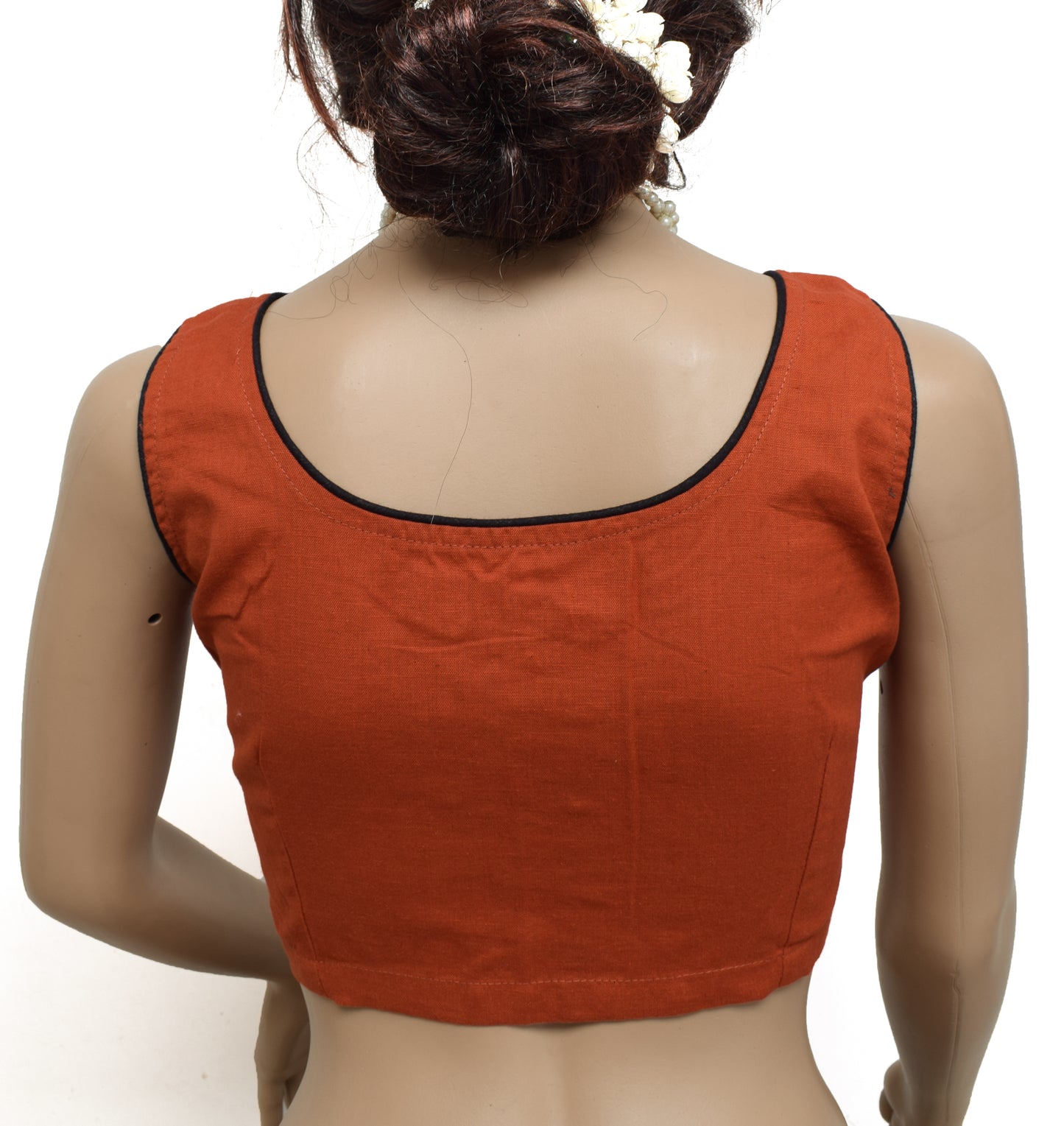 Sushila New Top 36" Stitched Sari Blouse Pure Cotton Printed Blouse Choli
