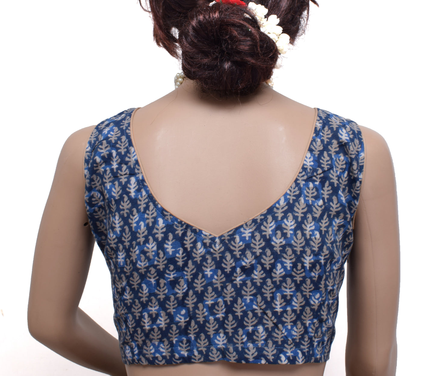 Sushila New Top Readymade 38" Sari Blouse Pure Cotton Printed Blouse Choli