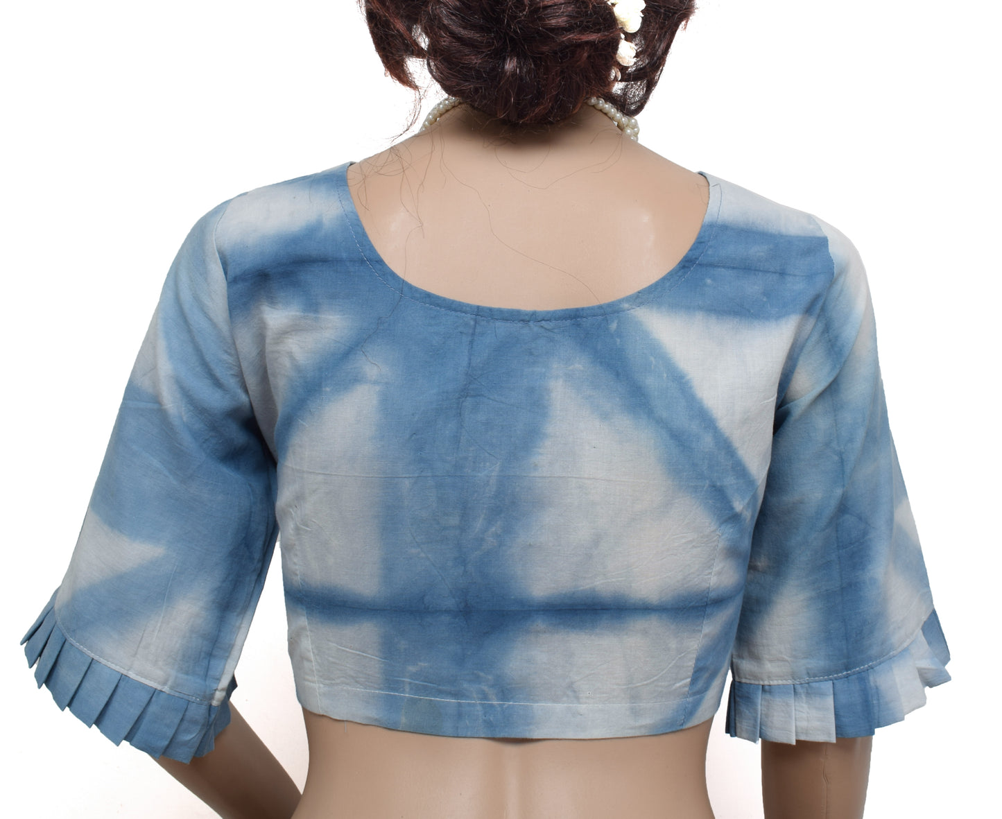 Sushila New Top Readymade Stitched Sari Blouse 38" Pure Cotton Printed Choli