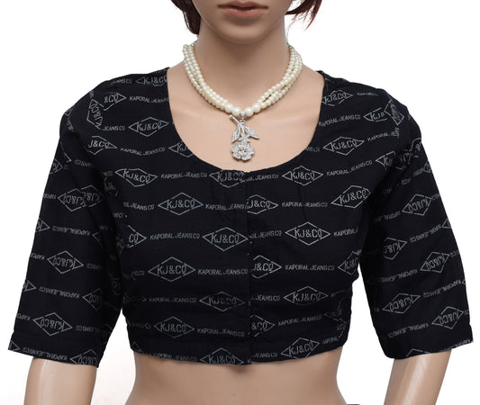 Sushila New Top Readymade 40" Sari Blouse Pure Cotton Printed Blouse Choli