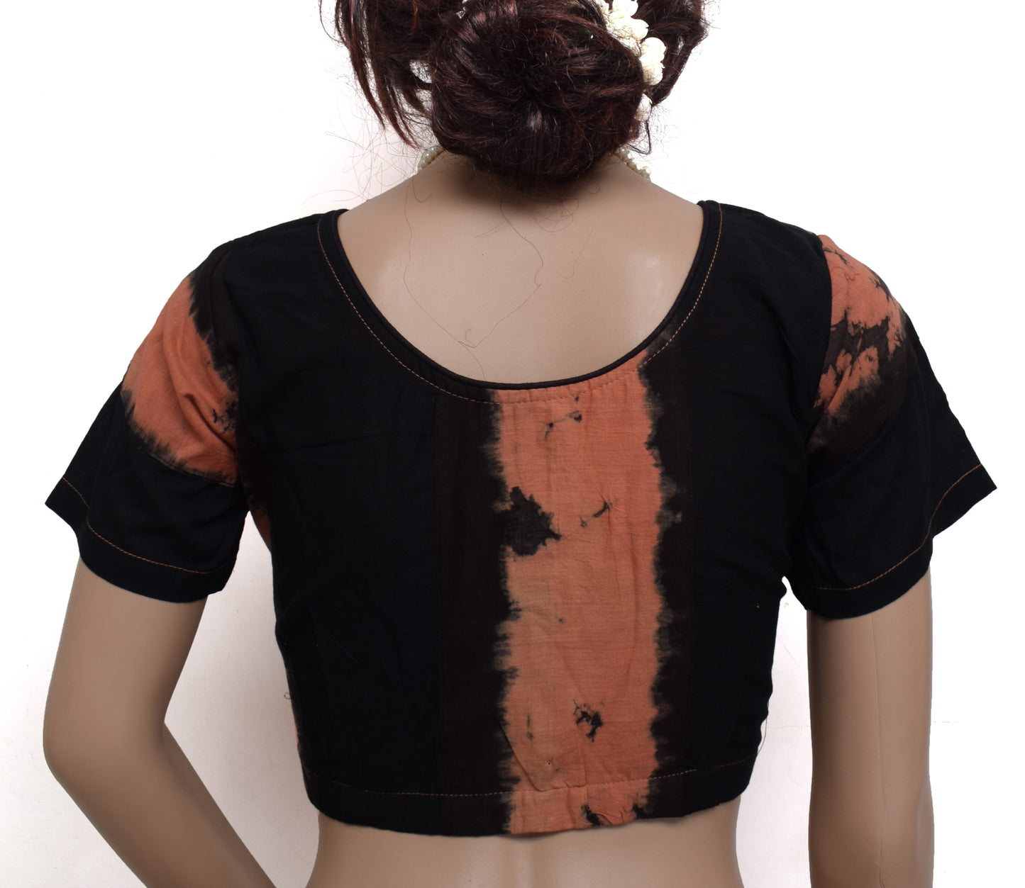 Sushila New Top Readymade 38"  Sari Blouse Pure Cotton Printed Blouse Choli