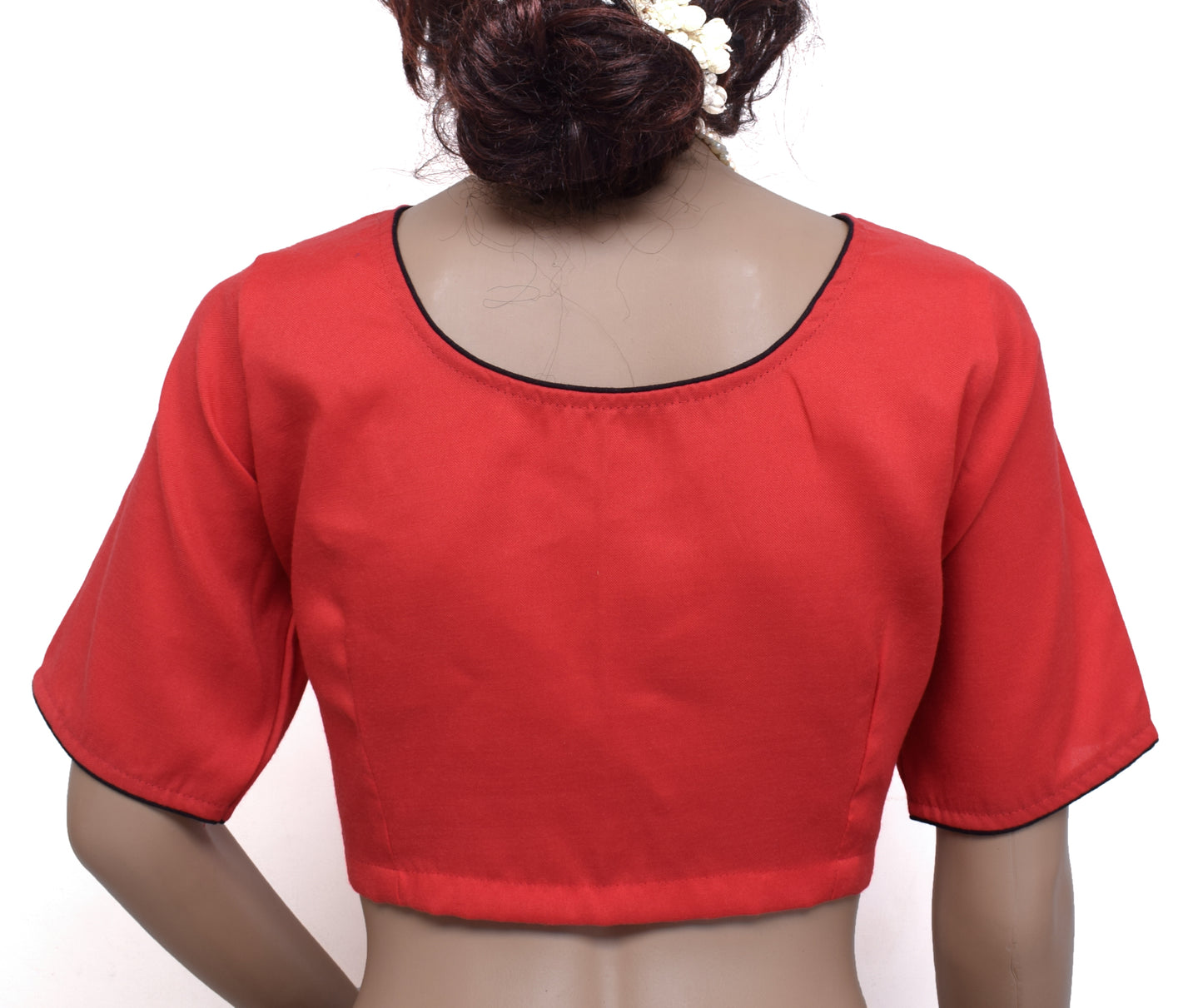 Sushila New 38" Top Readymade Stitched Sari Blouse Blend Cotton Printed Blouse Choli