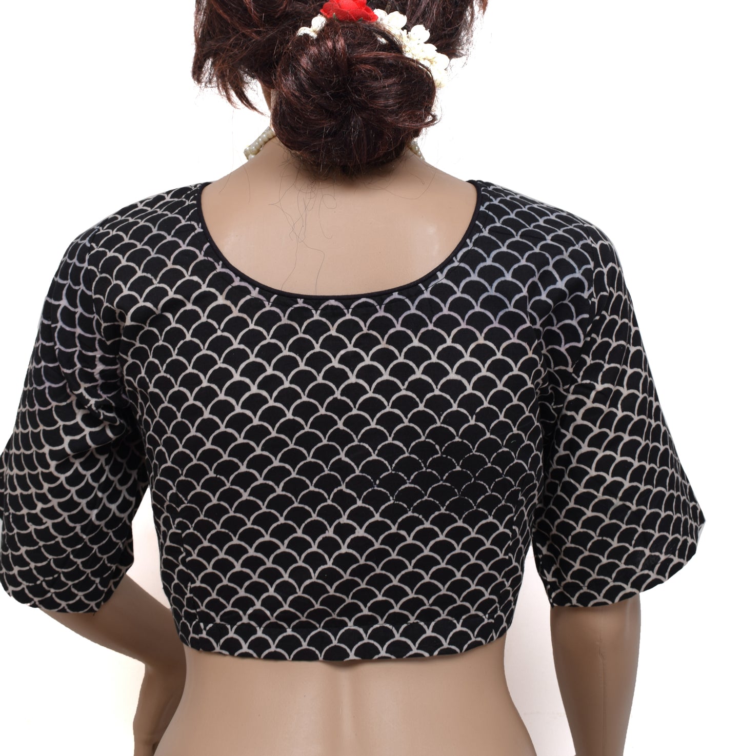 Sushila New Top 42" Stitched Sari Blouse Pure Cotton Printed Blouse Choli