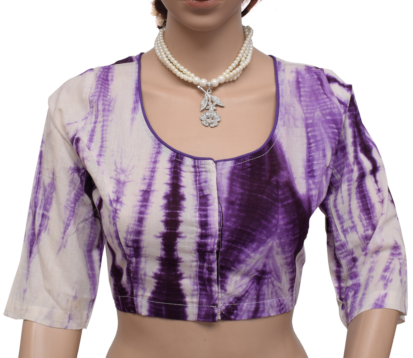 Sushila New Top Readymade 40" Sari Blouse Pure Cotton Printed Blouse Choli