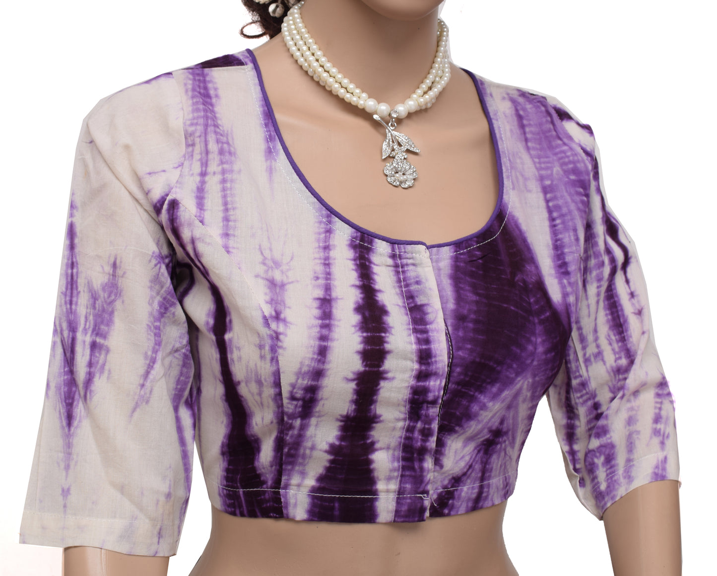 Sushila New Top Readymade 40" Sari Blouse Pure Cotton Printed Blouse Choli