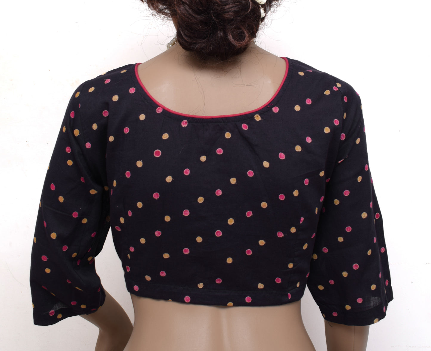 Sushila New Top Readymade 40" Sari Blouse Pure Cotton Printed Blouse Choli