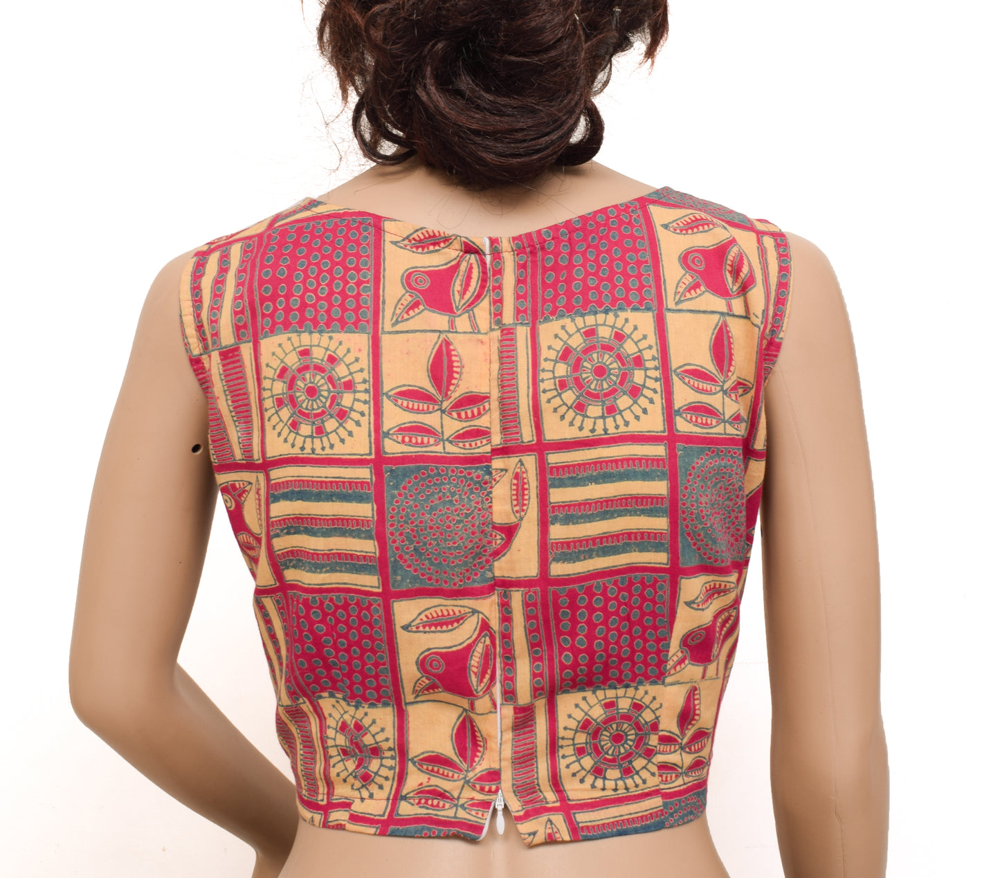 Sushila Vintage New Readymade 36" Sari Blouse Cotton Printed Blouse Choli