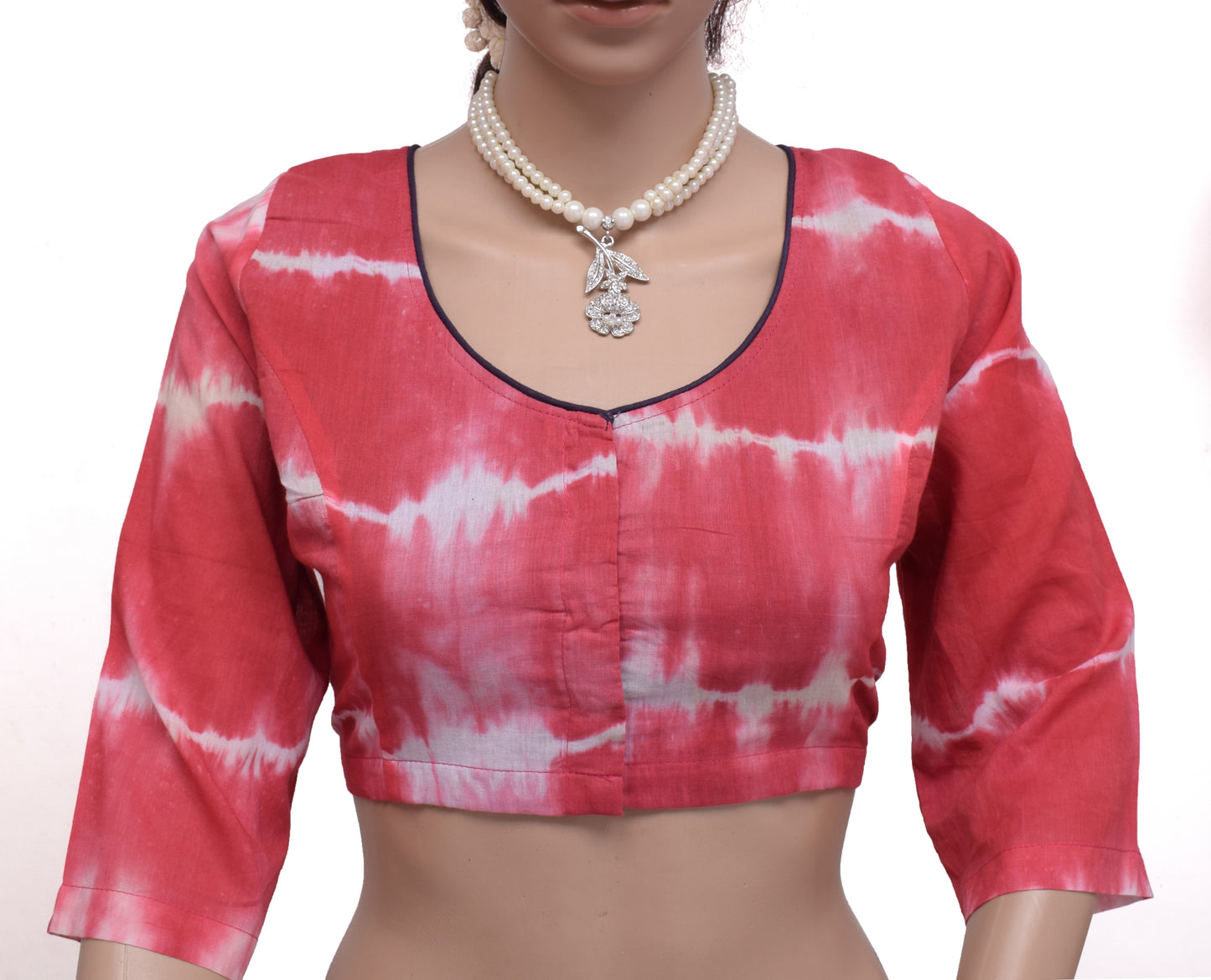 Sushila Vintage New Readymade 38" Sari Blouse Cotton Printed Blouse Choli