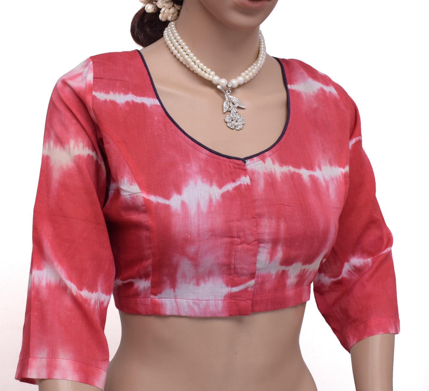 Sushila Vintage New Readymade 38" Sari Blouse Cotton Printed Blouse Choli