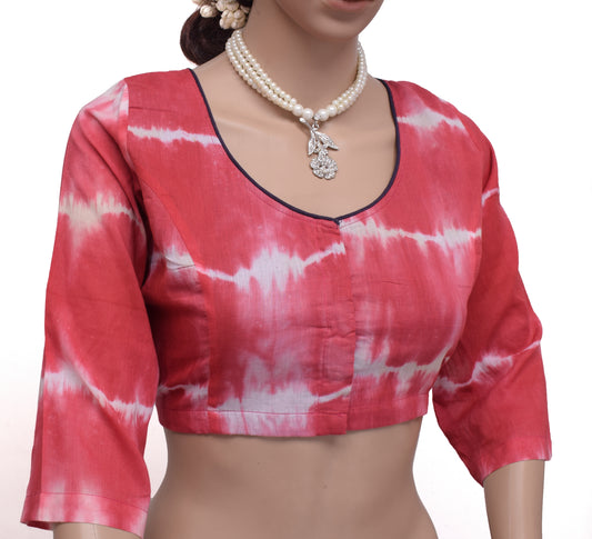 Sushila Vintage New Readymade 38" Sari Blouse Cotton Printed Blouse Choli