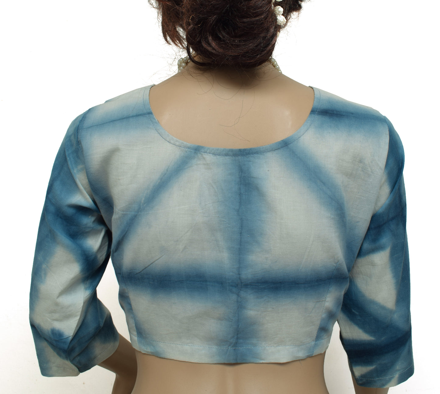 Sushila Vintage New Readymade 40" Sari Blouse Pure Cotton Printed Choli Top