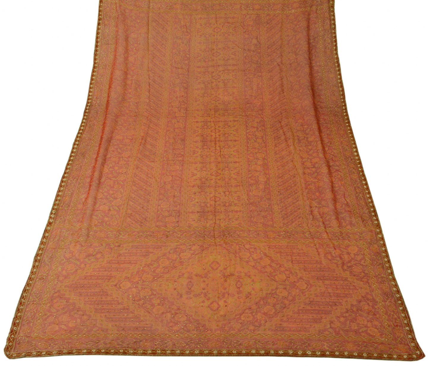 Sushila Vintage Maroon Dupatta Pure Georgette Printed Embroidered Long Stole