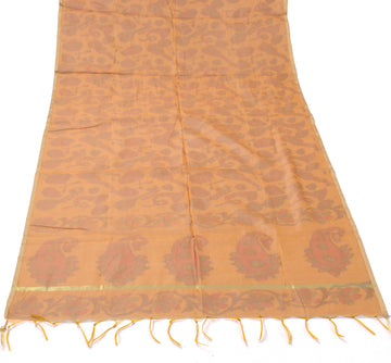 Sushila Vintage Rust Indian Dupatta Blend Silk Printed Long Stole Wrap Scarves
