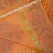 Sushila Vintage Rust Indian Dupatta Blend Silk Printed Long Stole Wrap Scarves
