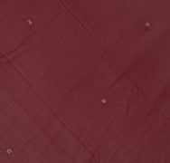 Sushila Vintage Maroon Dupatta Blend Georgette Silk Hand Beaded Long Stole Veil