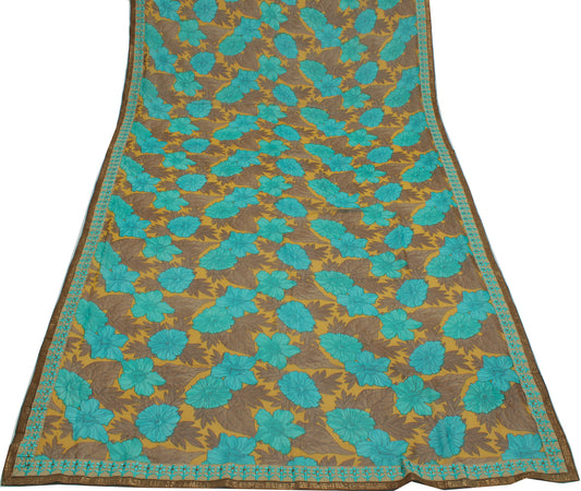 Sushila Vintage Multi-Color Dupatta Pure Georgette Silk Printed Long Stole Hijab