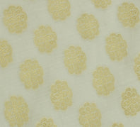 Sushila Vintage White Dupatta Blend Cotton Woven & Embroidered Long Stole Hijab