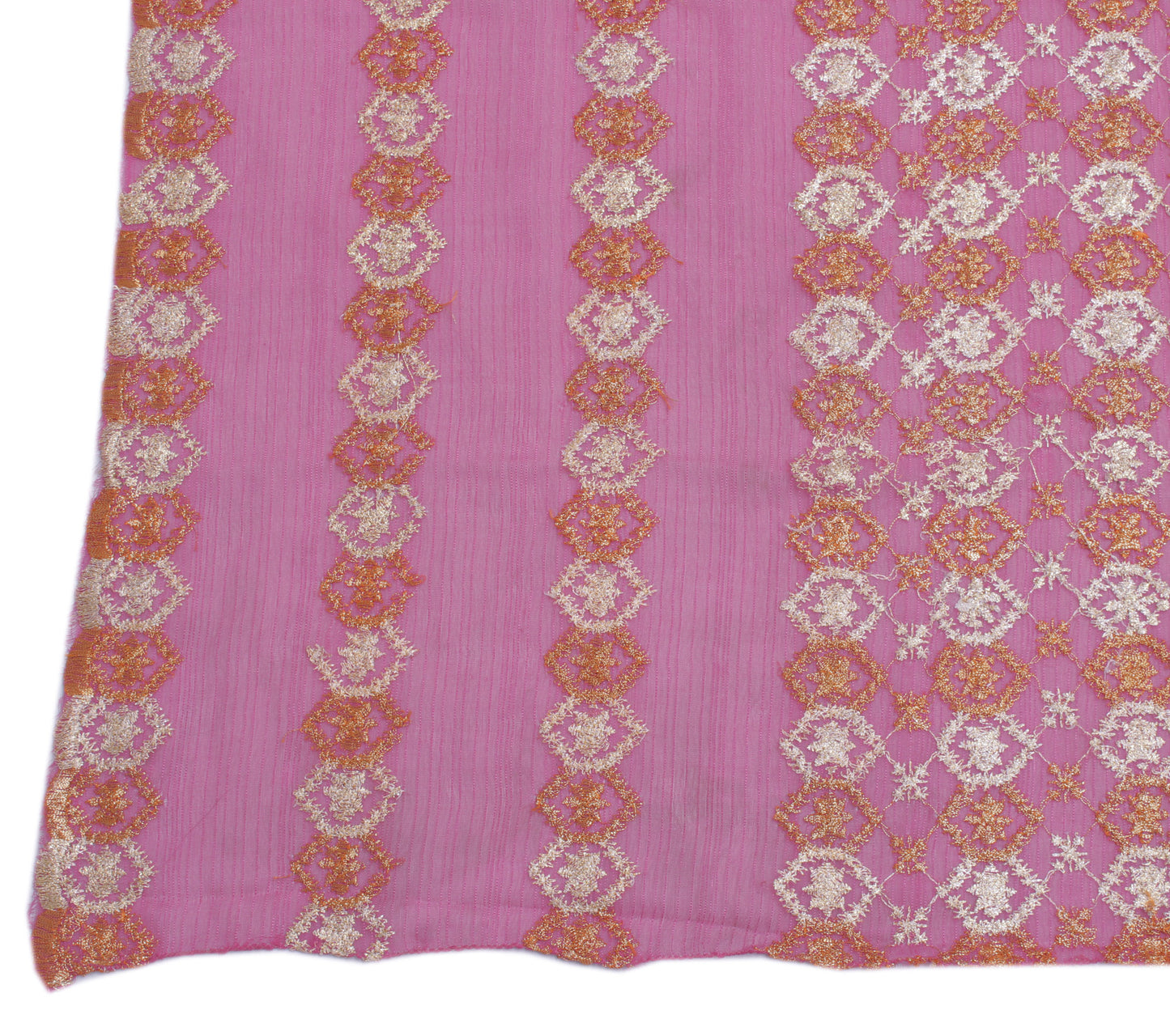 Sushila Vintage Mauve Dupatta Blend Georgette Silk Embroidered Long Stole Veil