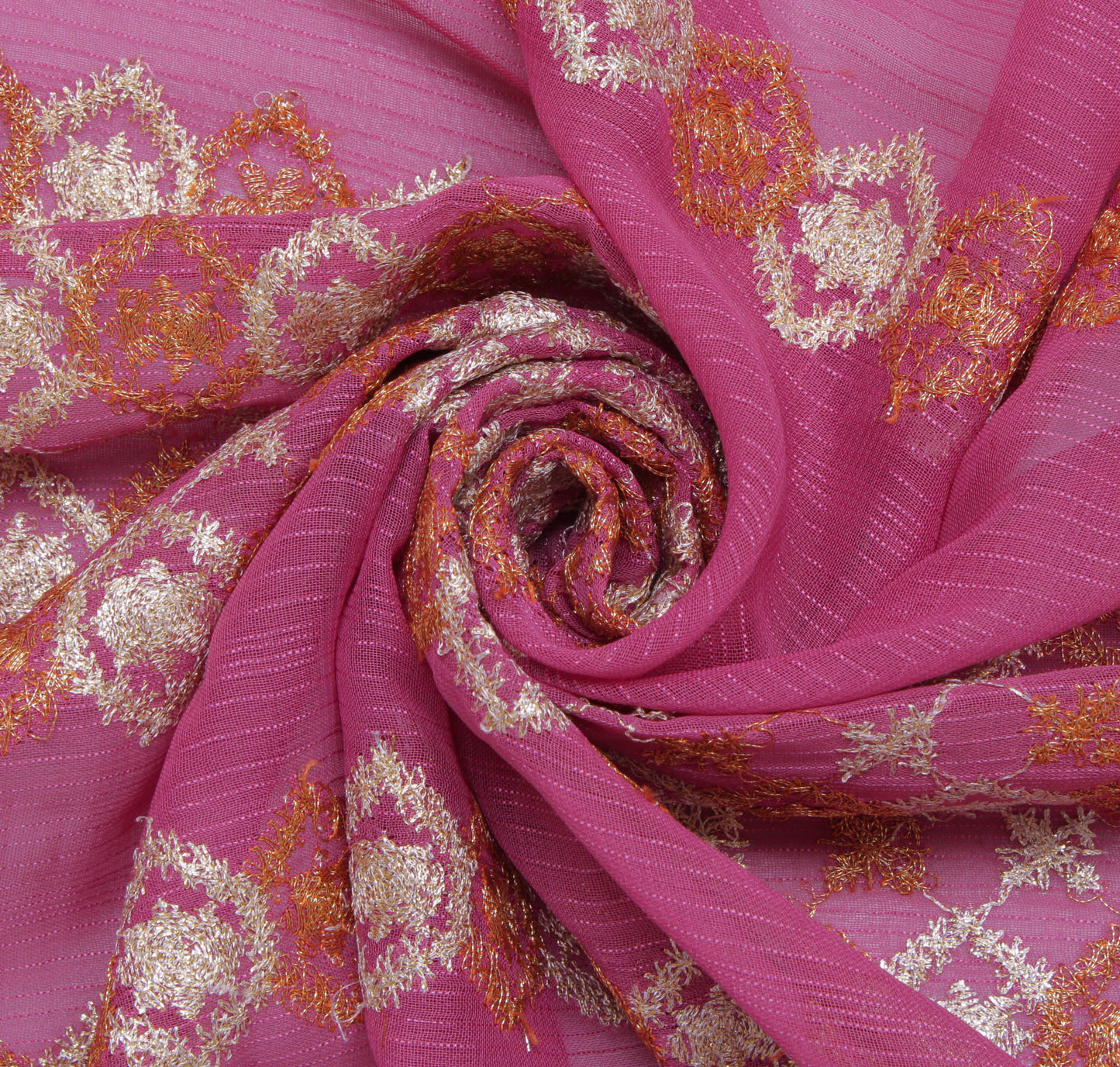 Sushila Vintage Mauve Dupatta Blend Georgette Silk Embroidered Long Stole Veil