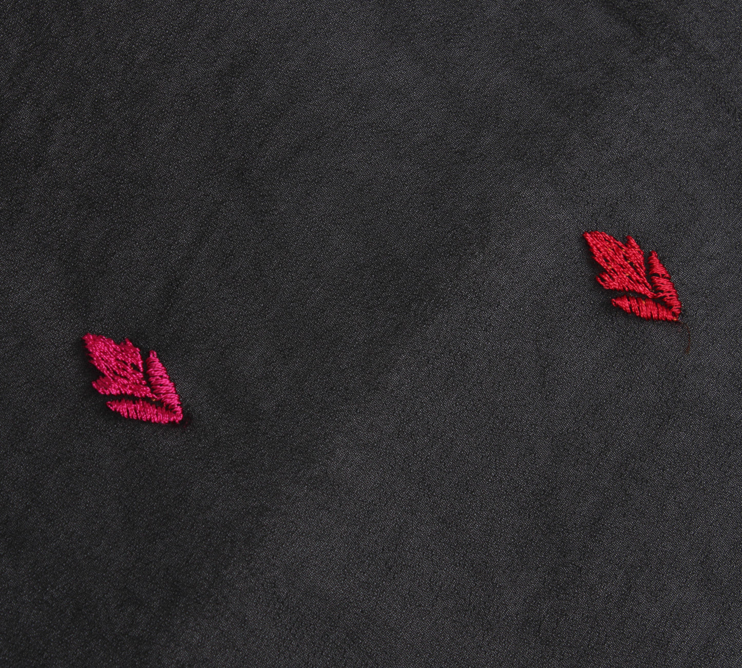 Sushila Vintage Black Dupatta Pure Georgette Silk Embroidered Long Stole Scarves