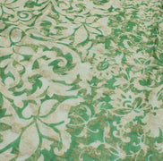 Sushila Vintage Green Dupatta 100% Pure Silk Woven & Printed Long Stole Veil
