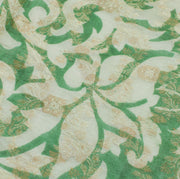 Sushila Vintage Green Dupatta 100% Pure Silk Woven & Printed Long Stole Veil