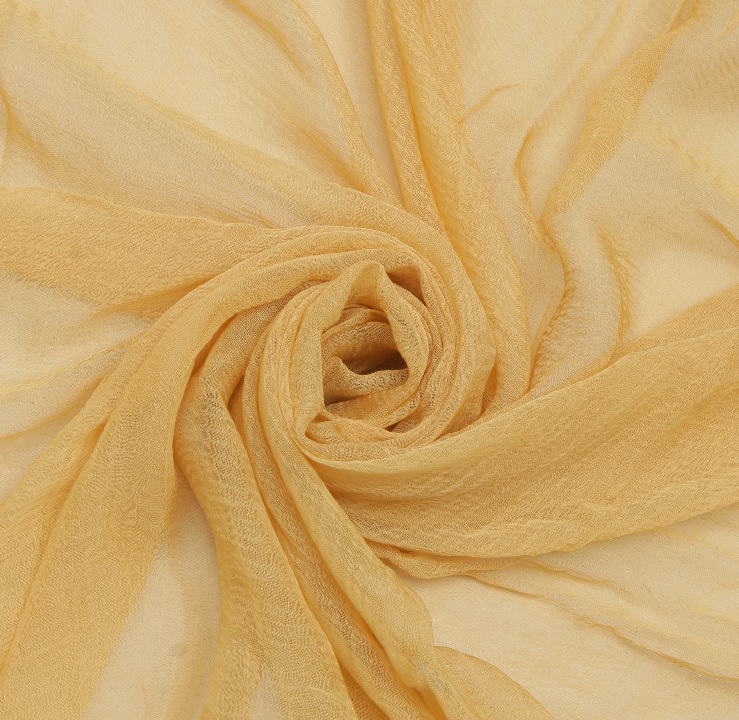 Sushila Vintage Cream Dupatta 100% Pure Chiffon Silk Embroidered Long Stole Veil