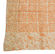 Sushila Vintage Cream Dupatta Pure Silk Printed & Woven Long Stole Scarves