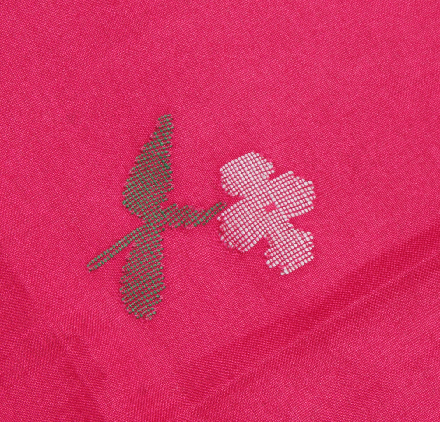 Sushila Vintage Dark Pink Indian Dupatta Blend Cotton Woven Long Stole Scarves