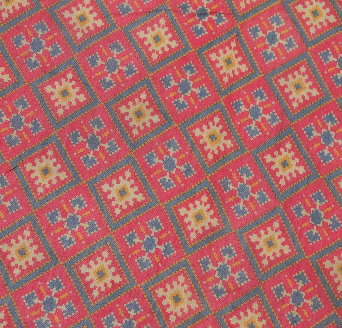 Sushila Vintage Red Indian Dupatta 100% Pure Cotton Printed Long Stole Hijab
