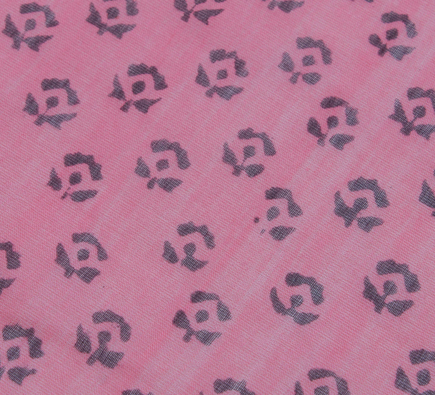 Sushila Vintage Pink Indian Dupatta 100% Pure Cotton Printed Long Stole Hijab