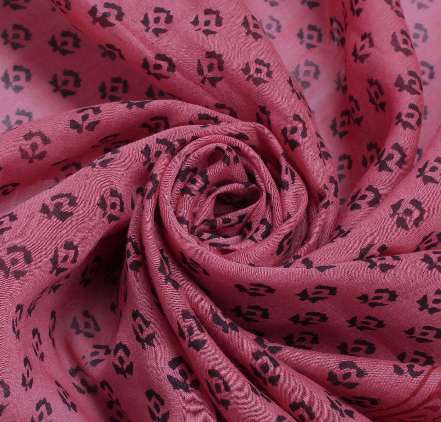 Sushila Vintage Pink Indian Dupatta 100% Pure Cotton Printed Long Stole Hijab
