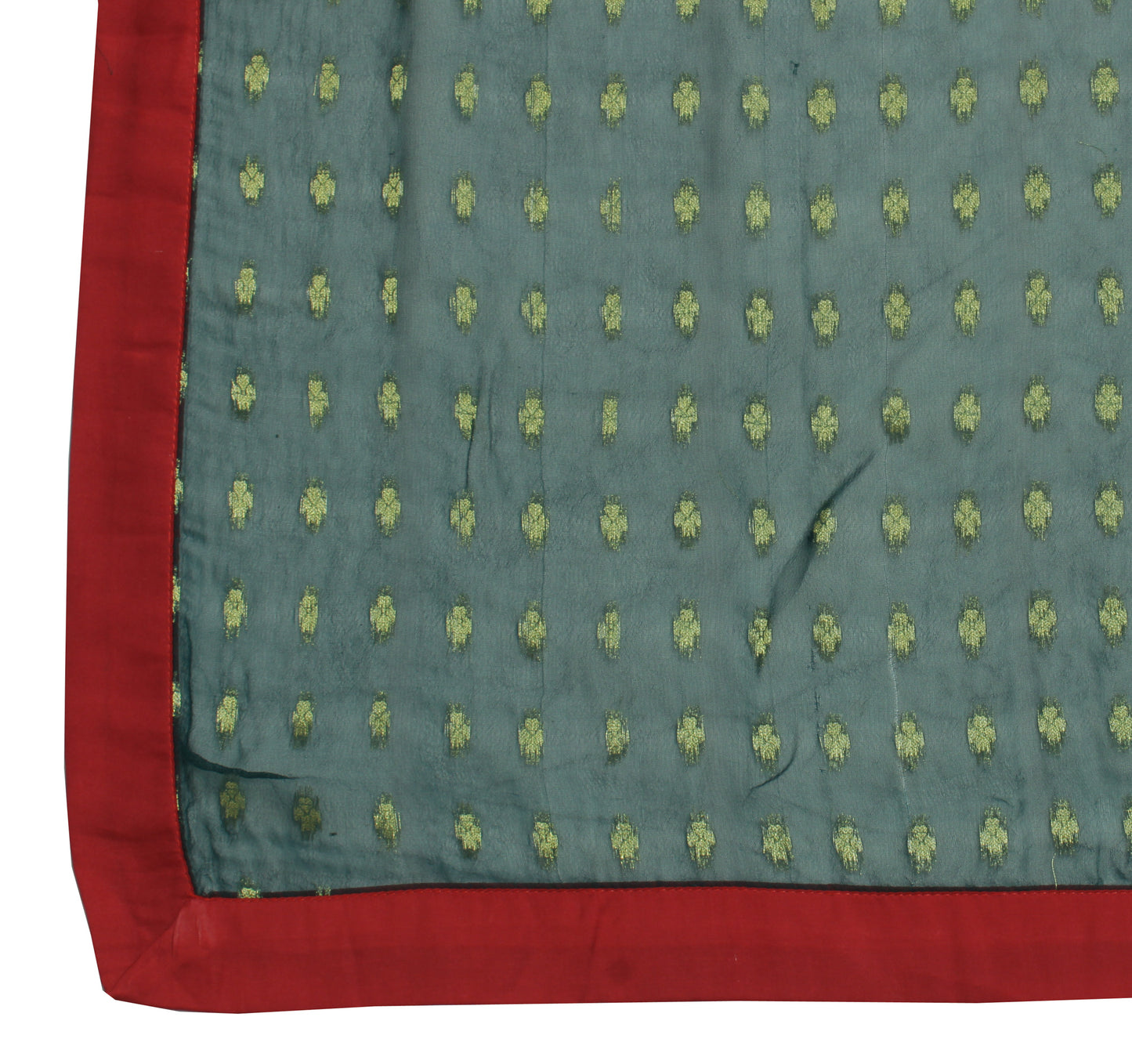 Sushila Vintage Teal Green Dupatta Pure Georgette Silk Woven Long Stole Hijab