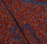 Sushila Vintage Blue Dupatta Blend Georgette Silk Printed Long Stole Hijab