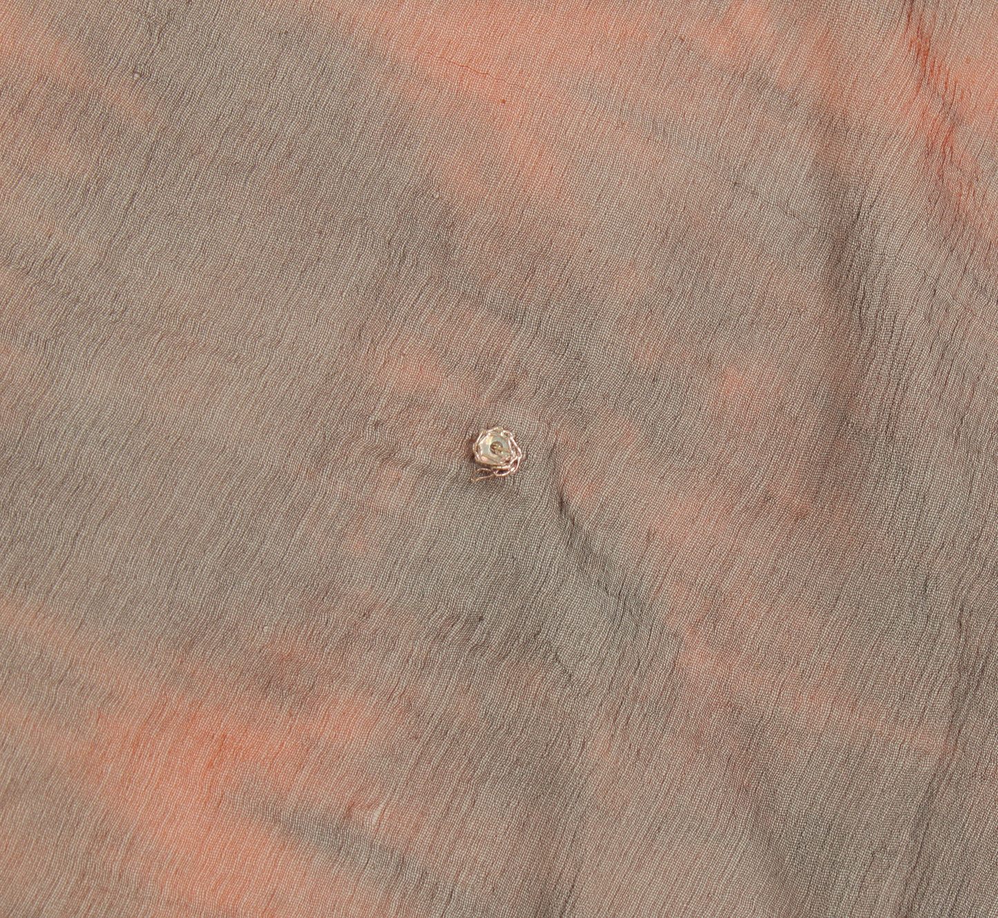 Sushila Vintage Brown Tie-Dye Dupatta Pure Chiffon Silk Hand Beaded Long Stole