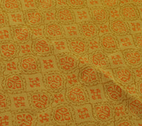 Sushila Vintage Green Indian Dupatta Pure Crepe Silk Printed Long Stole Veil
